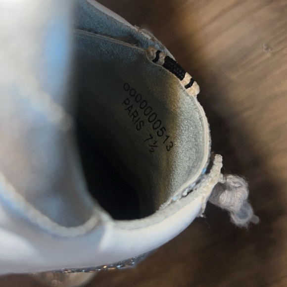 Silver Glitter Women's Sneakers - Picture 5 of 7